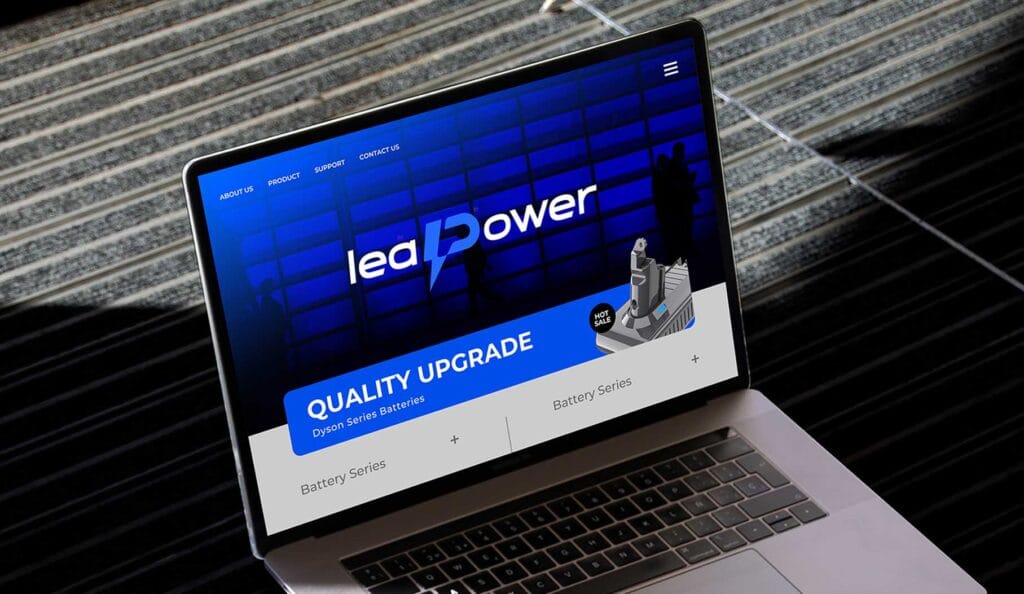 leaPower website design — e-commerce brand identity by OPD Design