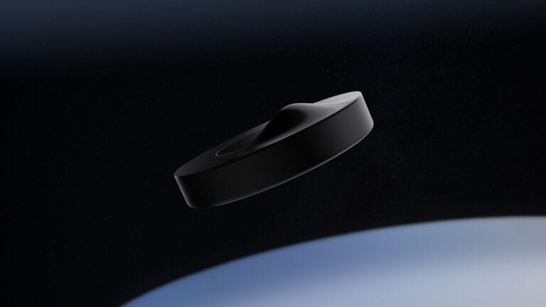 Electric ceramic stove development — hero shot of the black sci-fi style cooktop with raised spaceship-inspired front section