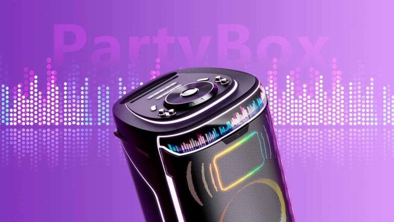 Party box speaker product development - 240W portable speaker with RGB light show
