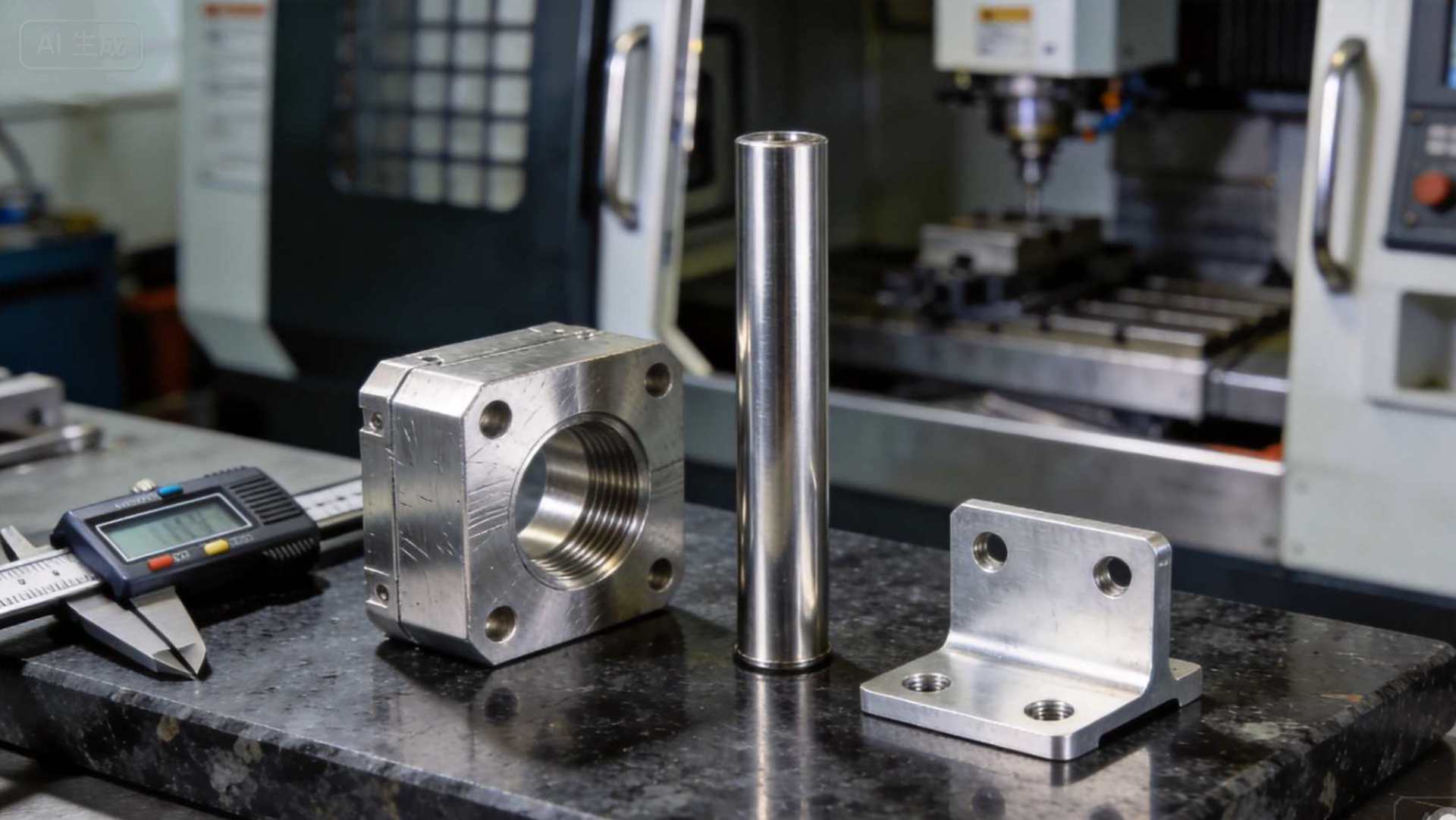 OPD DESIGN | Material Selection for Product Design: A Hardware Founder's Complete Guide CNC machined aluminum and stainless steel parts showing precision metal fabrication