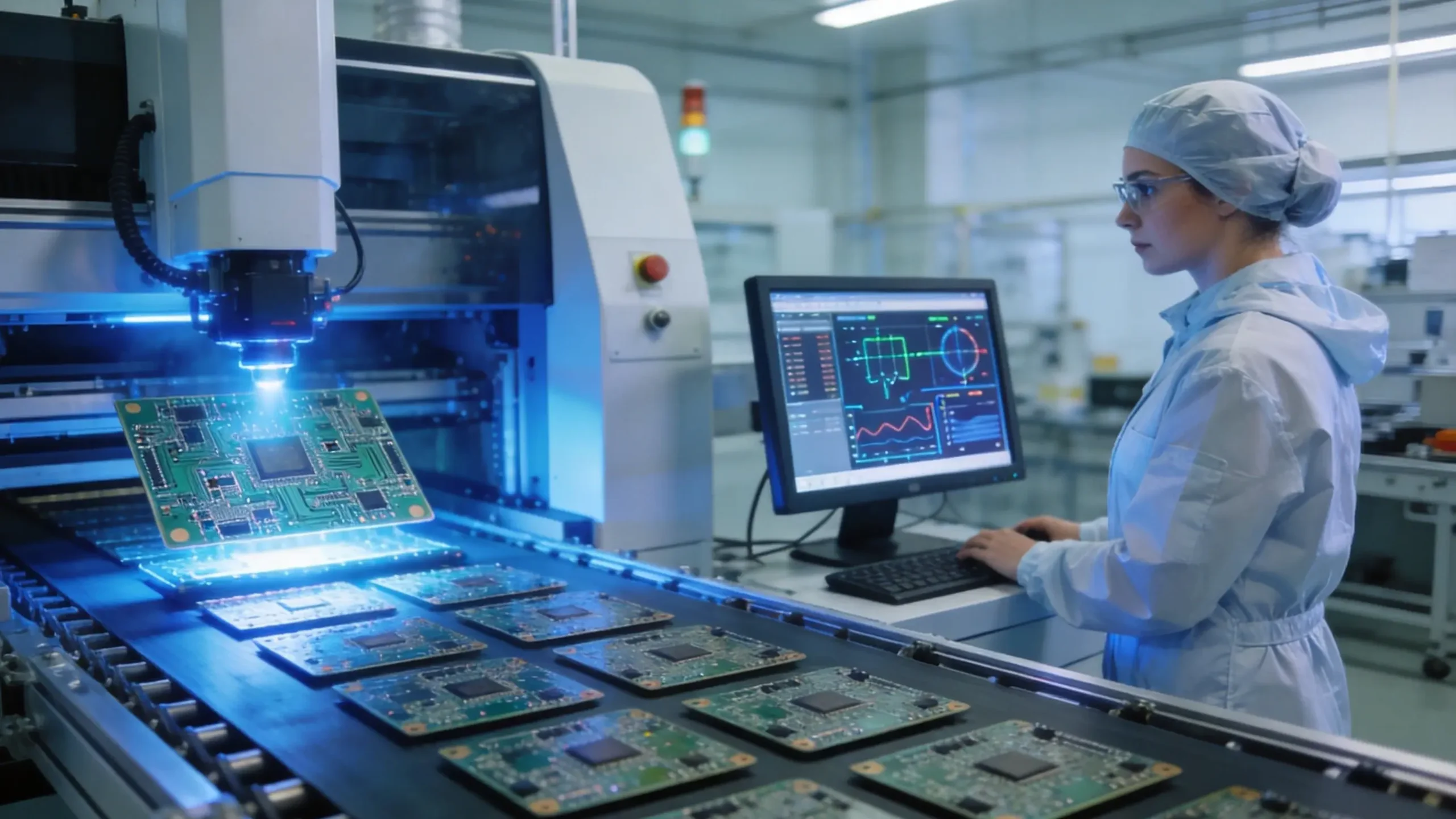 OPD DESIGN | PCB Design Guide for Hardware Founders: From Schematic to Mass Production PCB layout design process showing component placement on circuit board with thermal and signal routing considerations
