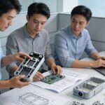 IoT hardware design with software UI, embedded systems, and cloud integration